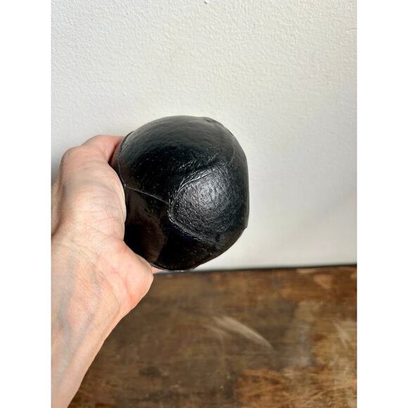 Vintage Leather Wrapped Decorative Spheres, Set of 3 - Picture 8 of 9